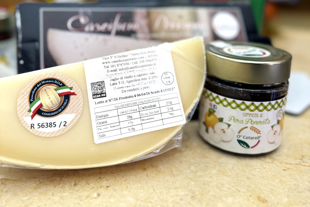 Provolone del Monaco DOP 500 g e composta di pera pennata